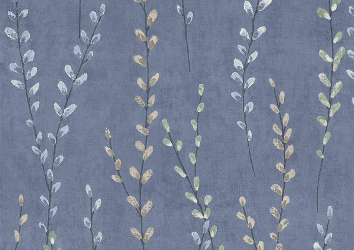 Willow Field, Indigo - Motorised Roman Blind - Image 7